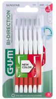 gum cepillos interdentales bi-direction 08mm rojo 6 uds