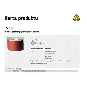 Klingspor Rolls With Paper Backing Ps18e 150mm Gr.100 (50mb)