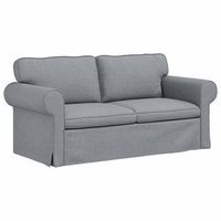 sofa gris claro 175 x 82 x 80 cm tela vidaxl
