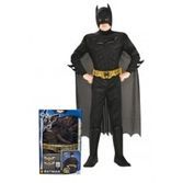 Disfraz De Batman Tdk Rises Musculoso Para Niño En Caja Original