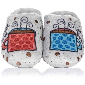 Vulladi Pantuflas Zapatilla de casa - Café para mujer