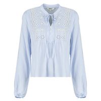 only blusa onllennyo ls embroid v-neck para mujer