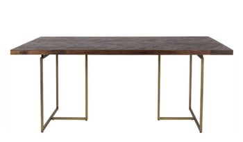 Mesa grande de madera marrón 220x90 cm