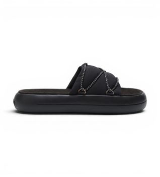 Moon Boot para mujer. 80D2420030 Sandalias Icon Slide negro (39), Plano, Velcro, Casual