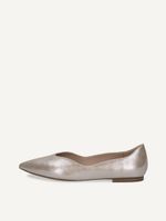 caprice ballerina brown made of leather with block heel size 39