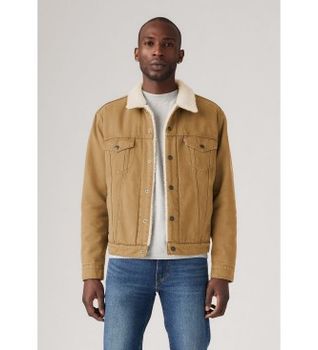 Levi's para hombre. 16365-0305 Chaqueta Type 3 Sherpa marrón (M), Casual, Algodón