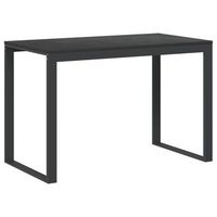 mesa de escritorio  escritorio de despacho  escritorio de ordenador madera de ingenieria negro 110x60x73 cm