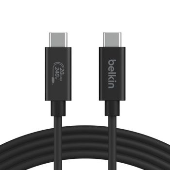 Cable USB Belkin INZ004BT2MBK USB4 2 m 240 W 20 Gbps Negro