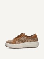caprice sneaker brown made of leather and synthetic size 40
