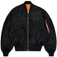 alpha industries chaqueta 100101 ma-1 heritage bomber-03 black para mujer