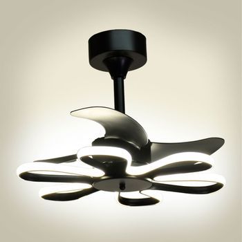 Ventilador De Techo Enebro Bel Air Dc Led 30+30w Negro Ø53x41 Cm