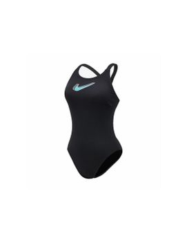Bañador de Natación Nike Hydrastrong 3D Swoosh Mujer Negro