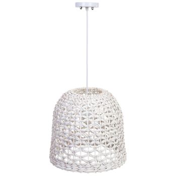 Lámpara de techo de bambú blanco d33x30h cm