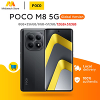 version global poco m8 5g 512gb 256gb smartphone snapdragon 6 gen 3 pantalla amoled de 677 camara de 50mp bateria de 5520mah 45w telefono movil poco