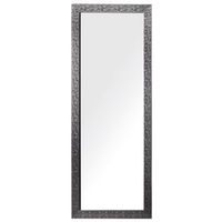 espejo de pared plateado 50 x 130 cm rectangular moderno vintage ajaccio
