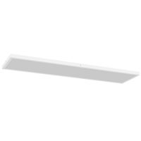 homcom juego de 4 lamparas de techo color regulable con interruptor dip y de pared 3000k4000k6000k 120x30x37 cm blanco