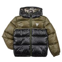 guess abrigo de plumas padded hooded ls jacket wzip para nino