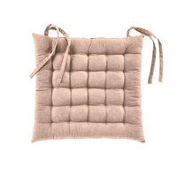 cojines para silla de espuma con tela y cintas de sujecion 38x38 cm