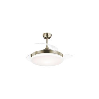 Ventilador De Techo Mini Malta Con Luz Integrada Y Diseño Compacto