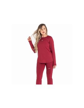 Camiseta de Fitness Ditchil Long Sleeve Diva Mujer Rojo