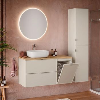 Conjunto de muebles con lavabo paneles de melamina y de mdf cachemira
