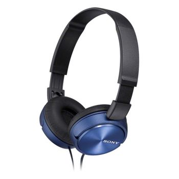 Auriculares Sony MDR-ZX310AP con cable, conexión alámbrica, micrófono y diafragmas neodimio azules