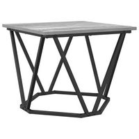 mesa de centro 50x50x40 cm acero - gris
