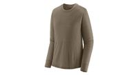camiseta manga larga mujer patagonia cap cool merino blend gris