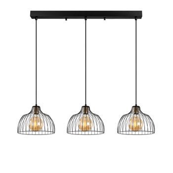 Lámpara De Techo Kozan-11340 Negro Oro Cobrizo Metal