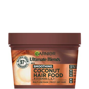 Garnier Ultimate Blends Hair Food Coconut Oil 3-in-1 Frizzy Hair Mask Treatment 390ml