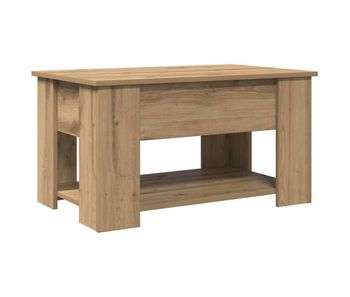 Mesa de centro madera de ingeniería roble artesanal 79x49x41 cm