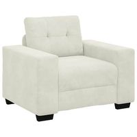 sillon sofa color crema 100x78x80 cm terciopelo vidaxl