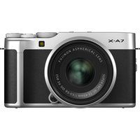 fujifilm x-a7 mirrorless camera with fujinon xc 15-45 mm f35-56 ois pz lens - silver silver