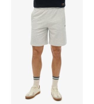 Superdry para hombre. M7110427A Pantalón corto de punto con logotipo Essential gris (S), Casual, Algodón