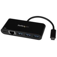 startechcom adaptador multipuertos usb-c de red ethernet con hub de 3 puertos usb 30 y entrega de potencia