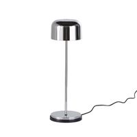 lampara de mesa tactil de metal cromado pulido 11x11x365 cm