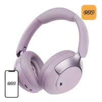 auriculares qcy h3 pro inalambricos bluetooth con cancelacion de ruido uso diario y ecologicos morados