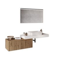 composicion bano 4 piezas venere blancoroble en mdf