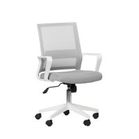 silla de escritorio de polipropileno gris 60 cm x 95-105 cm