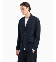 ax armani exchange para hombre 8nzg15znfnz1583 americana sencilla marino 42 casual lino clasico