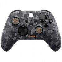 fr-tec pack funda  grips camuflaje negro para mando xbox series xs