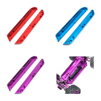 Juego de protección de bordes de chasis de metal mejorado para coches de control remoto Wltoys 1/12 124016 124017 124018