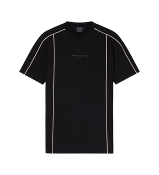 A|X Armani Exchange para hombre. XM002492AF10356UC001 Camiseta Premium negro (XS), Casual, Algodón, Manga corta