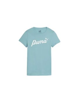 Camiseta Puma Essentials+ Script Infantil Lila