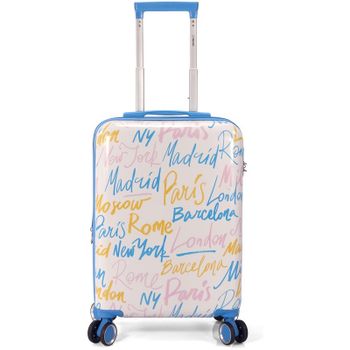Benzi Bz5849rs-50 Maleta De Cabina, Extensible Abs, 55 Cm Cabina, 4 Ruedas Dobles, Cerradura De Combinación 3 Dígitos, Rosa