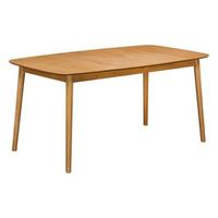 mesa de comedor extensible tilda rectangular para 6 comensales color beige - atmosphera createur dinterieur
