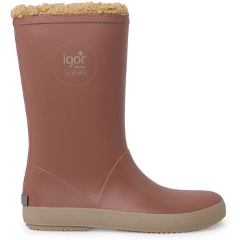 Pisamonas Botas de agua Botas De Agua Borreguito Suela Beige para niño