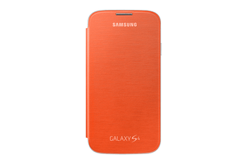 FUNDA SMARTPHONE GALAXY S4 FLIP COVER NARANJA