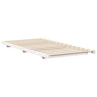 estructura de cama blanco 90 x 220 cm madera maciza de pino