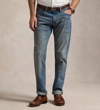 Polo Ralph Lauren para hombre. 710956089001 Jeans elásticos Parkside Active Taper azul (32/34), Casual, Algodón